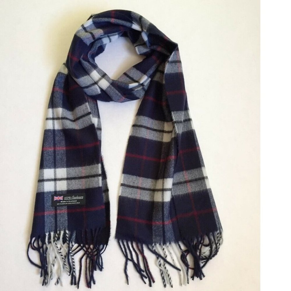 Men's Plaid 100% CASHMERE SCARF